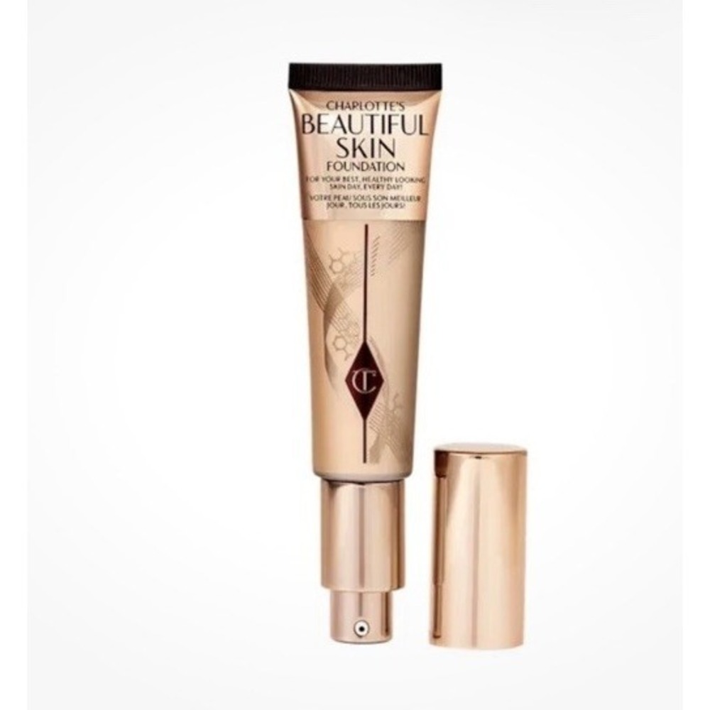 NIB Charlotte Tilbury Beautiful Skin Medium Coverage Liquid Foundation-4 neutral